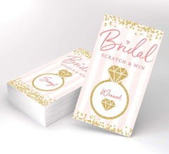Bridal Shower Games – Scratch Off Raffle Cards, Fun Wedding Shower Game, Pink…