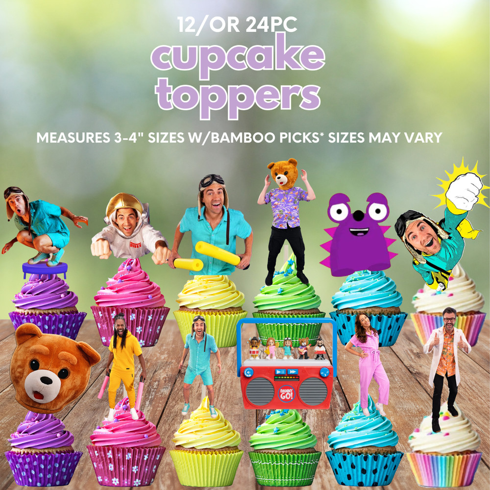 Danny Lets Go! TABLE DISPLAY SUPPLIES Cupcake Cake TOpper party decoration