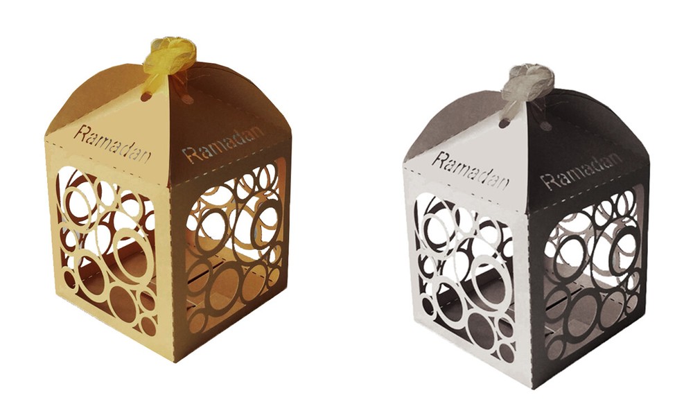 Ramadan Party Favor Decoration Lantern Mini Boxes (Pack of 10)