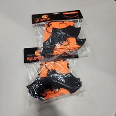 Halloween String Banner Felt Letters Wall Decor Black Bats 2 Pk Lot