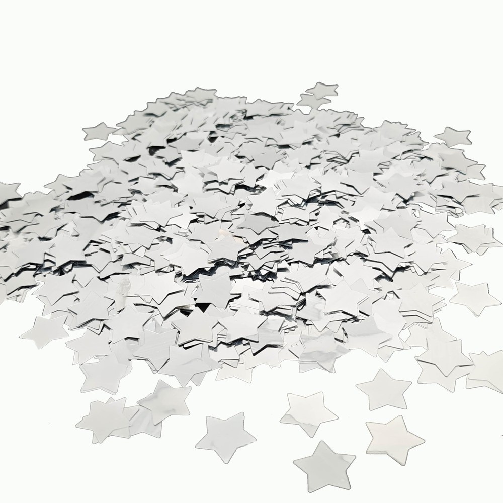 Silver Shiny Star Confetti 0.6 Inch-Table Metallic Sequin Confetti for Party …