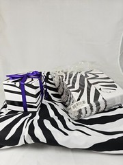 Small Gift Cubes Boxes for Party Favors 3.25″x3.25″ Zebra Table Decor