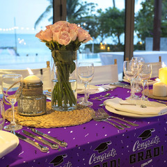 Graduation Party Decorations, Gongrats Grad Tablecover for Graduation Party Supp