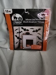 Way To Celebrate! Halloween Bat Silhouette Cutouts 15 Pieces