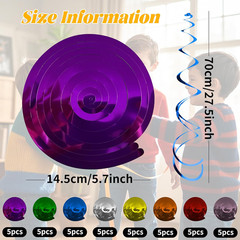 40PC Colorful Ceiling Decorations Hanging Swirl Decorations Hanging Plastic Stre