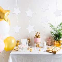 200 Pcs White Star Cutouts 4 Inch Paper Star Shapes Die Cut White Double Sided P