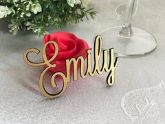 Personalized Wedding Place Cards Acrylic Table Name Calligraphy Wedding Any Font