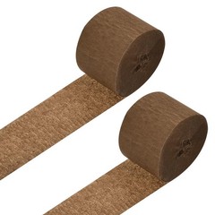 Crepe Paper Roll, Brown Crepe Paper Streamers Sheets, for Party Streamer Deco…