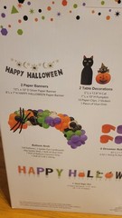 Halloween Party Kit 108 Balloon Arch Yard Sign Table Covers Table Toppers
