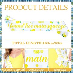 Lemon Bridal Shower Decorations – 11 Pcs She Found Her Main Squeeze Party Ban…