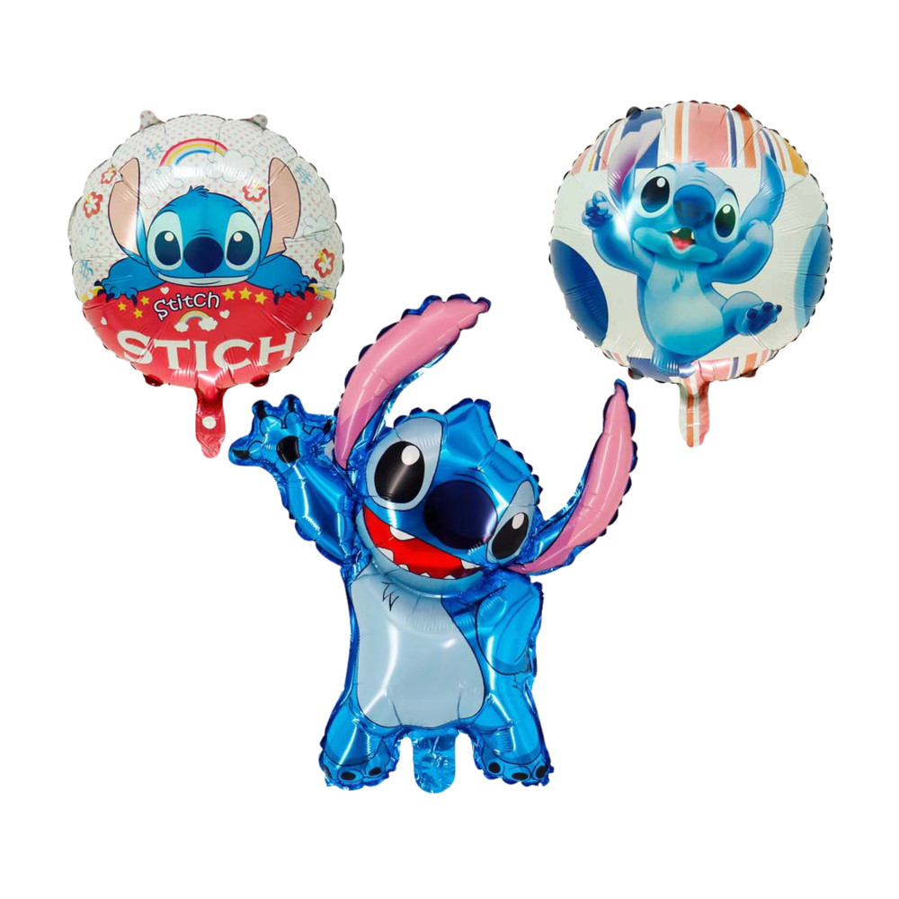 Stitch Lilo & Stitch Birthday Party Decoration Set Foil Balloons Kids Blue Pink