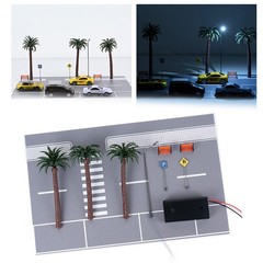 Realistic Diorama Car Parking for lot with LED Lights for Miniature Displays