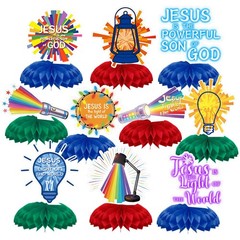 10 Pcs 2026 Vbs Table Centerpieces Decorations Illumination Themed Bright Hon…