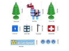 Battle Royale Video Game Cake Toppers – 11 Piece Set for Themed Birthdays