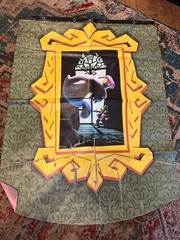 Mario Bros Giant 46” X 35” Plastic Luigi King Boo Sign Grommets Luigi’s Mansion