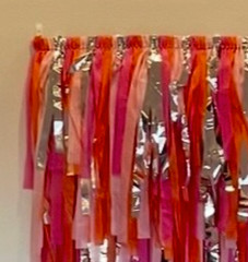 Background for Party Pink & Orange 5 ft x 7 ft – Fully Assembled w/ Hooks