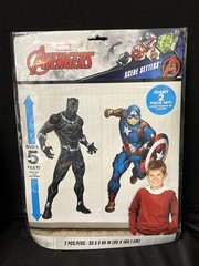 Marvel Avengers Scene Setter Backdrop Captain America/Black Panther 2Pcs ( 5 Ft)