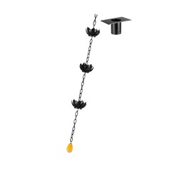 Sophisticated garden Rain Chain For Landscape Improvement And Water stream From