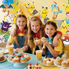 Pokemon Party Decoration Birthday Supplies Pokemon Hanging Swirls Spiral Set