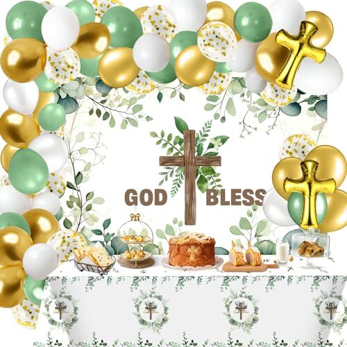 First Communion Decorations Set Baptism Christening Decorations Religious Par…