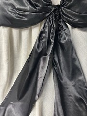 43 x 24 Inches Large Bow Party Decorations Giant Black Bow Decor Satin Ribbon
