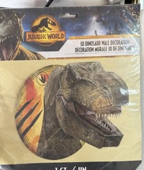 3D T-Rex Head Dinosaur Bedroom Wall Decoration Jurassic World