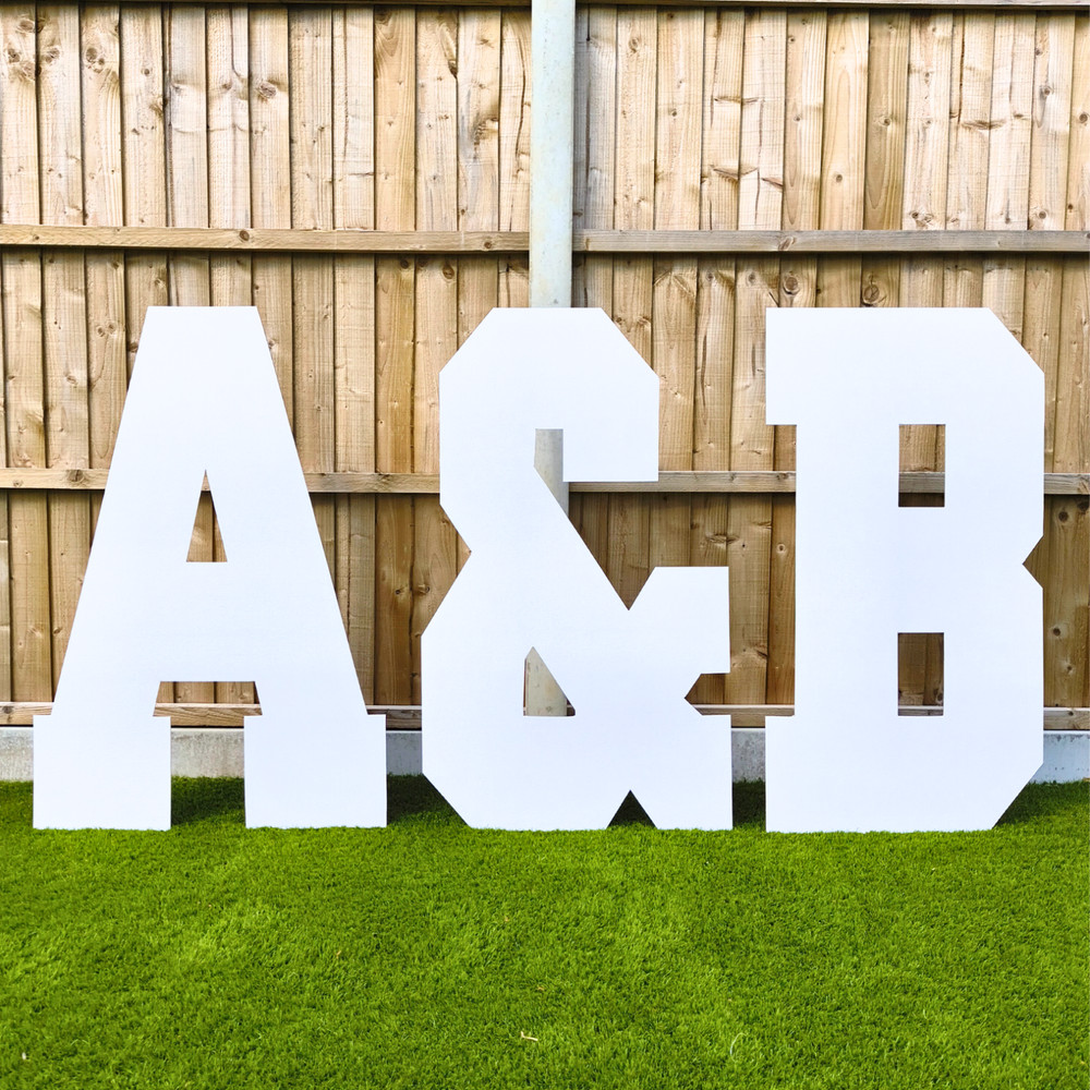 4FT GIANT LETTERS – DIY Cardboard Party Decoration – Large Display, Backdrop,