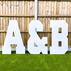 4FT GIANT LETTERS – DIY Cardboard Party Decoration – Large Display, Backdrop,