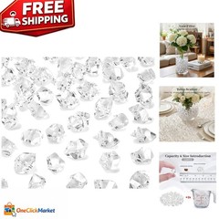 Stunning 150pcs Fake Ice Acrylic Diamonds for Elegant Centerpieces & Displays