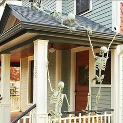 Halloween Humanoid Skeleton Decoration Haunted House Party Home Decor Prop UK