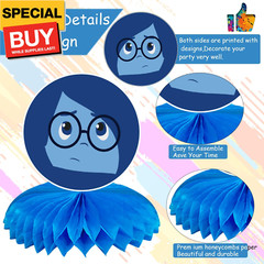 6Pack Set Inside Out Party supplies for kids Inside Out birthday party decoratio