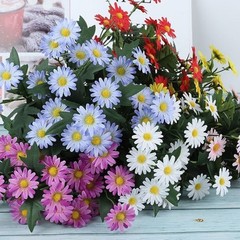 35cm Artificial Daisy Bouquet with Flexible Wire Stems for Home Office Garden