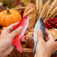 6PCS Fake Fish Artificial Halloween Mode Sea Fish for Kitchen Home Market Dis…