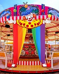 Mindsoft 3 Pcs Carnival Circus Party Decorations Circus Bright Style Multicolor