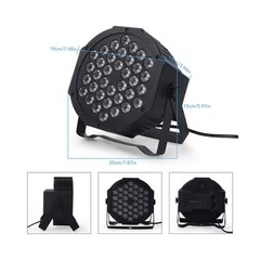 Dj Lights, 6 Pack 36 LED Par Lights Stage Lights with Sound Activated Remote …