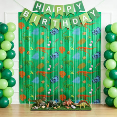 3Pcs White Metallic Tinsel Foil Fringe Curtains, 3.28Ft X 6.56Ft White Photo Boo