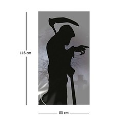 Halloween Window Silhouettes Horror Decorations Reusable Spooky Party Decor x 2