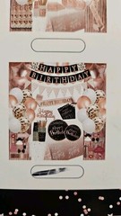 HAPPY Birthday Decorations BOX JENLION, Rose- Gold- BLACK – 170Pcs FOR 24 GUESTS