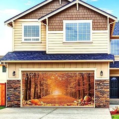 6 x 13 FT Happy Fall Thanksgiving Garage Door Banner Yard Sign Glitter Autumn