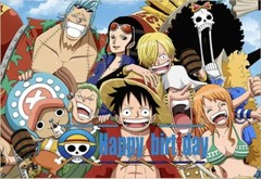 Anime Theme Birthday Party Backdrop Decoration, 5×3.5ft Happy Birthday Backdrop