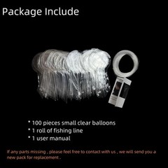 Small Clear Balloons 100Pcs Mini Bubble Bobo Balloons Latex Free Tiny Crystal T