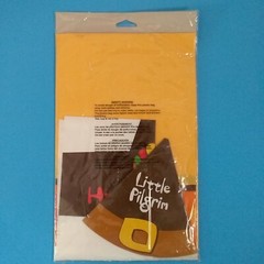 Thanksgiving High Chair Kit 4PC Set Bib Birthday Hat Banner Floor Mat NEW