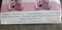 Minnie Mouse 1st Birthday Decorating Kit Balloons Banner More Baby Girl Lot