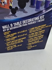 Mickey Mouse Disney Wall & Table Decorating Kit Party Decorations New Ballons
