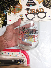 Graduation Party Supplies. Decorations, stickers, clings, plates, napkins, glass