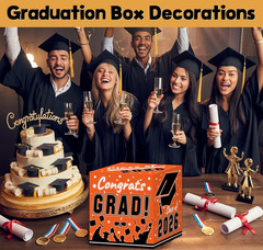 Graduation Decorations 2026 Grad Card Box for Gift Graduation Party Favors Decor