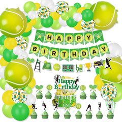 Tennis Party Decorations, Includes Tennis Happy Birthday Banner, Tennis Balloons