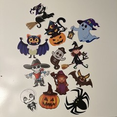 Halloween Mini Assorted Paper Cutouts 12 Count