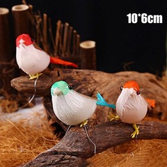 Simulation Feather Bird Home Garden Decor Ornament Artificial Birds Set