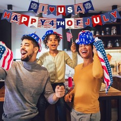 Party In The 250th anniversary Fourth of July Decorations Patriotic Banners,…